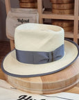 WHIPPET FEDORA | HAND WOVEN ECUADORIAN STRAW | NATURAL COLOR | SIZE 58, US 7 1/4