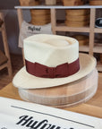 WHIPPET FEDORA | HAND WOVEN ECUADORIAN STRAW | NATURAL COLOR | SIZE 62, US 7 3/4