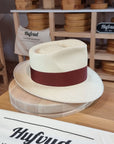 WHIPPET FEDORA | HAND WOVEN ECUADORIAN STRAW | NATURAL COLOR | SIZE 62, US 7 3/4