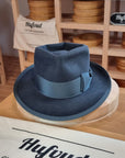 WHIPPET FEDORA | RABBIT & HARE DELUXE BLEND | OCEAN COLOR | SIZE 58, US 7 1/4 - Hufvud