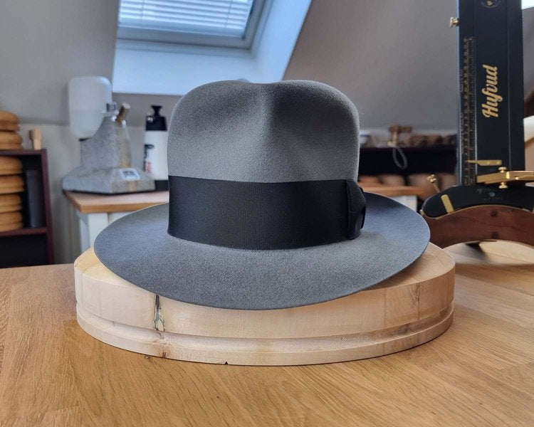 BOGART FEDORA | EMERALD GRAY | 50X BEAVER BLEND | SIZE 62, US 7 3/4