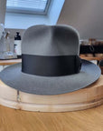 BOGART FEDORA | EMERALD GRAY | 50X BEAVER BLEND | SIZE 62, US 7 3/4