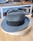 BOGART FEDORA | EMERALD GRAY | 50X BEAVER BLEND | SIZE 61, US 7 5/8