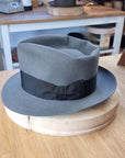 BOGART FEDORA | EMERALD GRAY | 50X BEAVER BLEND | SIZE 61, US 7 5/8