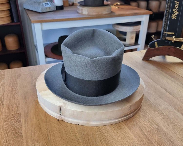 BOGART FEDORA | EMERALD GRAY | 50X BEAVER BLEND | SIZE 61, US 7 5/8