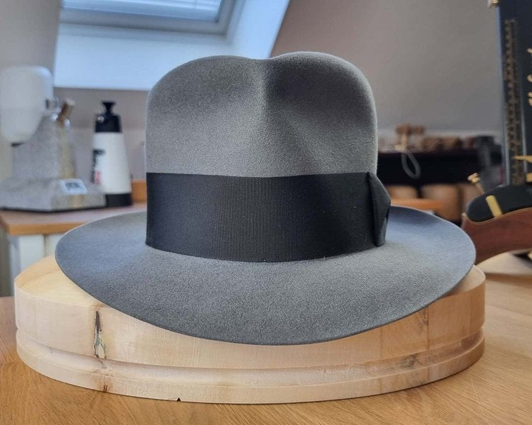 BOGART FEDORA | EMERALD GRAY | 50X BEAVER BLEND | SIZE 61, US 7 5/8