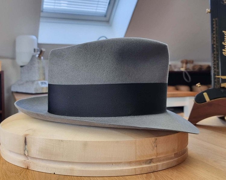 BOGART FEDORA | EMERALD GRAY | 50X BEAVER BLEND | SIZE 61, US 7 5/8