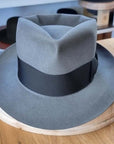 BOGART FEDORA | EMERALD GRAY | 50X BEAVER BLEND | SIZE 63, US 7 7/8