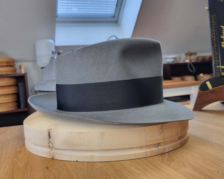 BOGART FEDORA | EMERALD GRAY | 50X BEAVER BLEND | SIZE 63, US 7 7/8