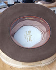 LEIFUR Raven Crown FEDORA | SABLE BROWN | 100X BEAVER | SIZE 62, US 7 3/4