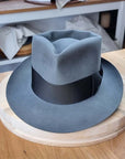 BOGART FEDORA | EMERALD GRAY | 100X BEAVER | SIZE 58, US 7 1/4