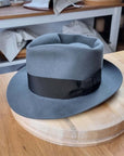 BOGART FEDORA | EMERALD GRAY | 100X BEAVER | SIZE 58, US 7 1/4