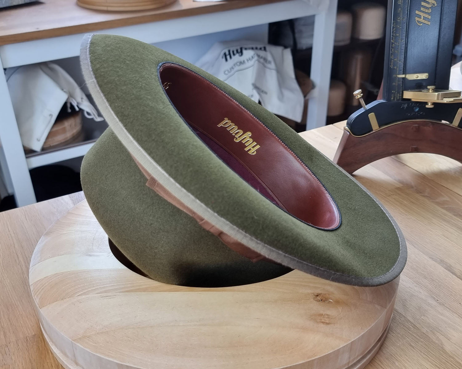 OLAV FEDORA | MOSS GREEN | RABBIT & HARE DELUXE BLEND | SIZE 59, US 7 3/8