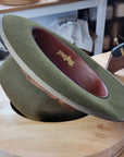 OLAV FEDORA | MOSS GREEN | RABBIT & HARE DELUXE BLEND | SIZE 59, US 7 3/8