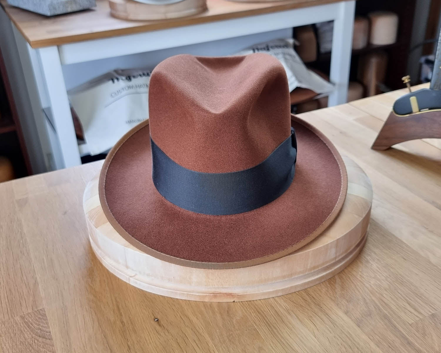 OLAV FEDORA | 50X BEAVER BLEND | COGNAC | SIZE 58, US 7 1/4