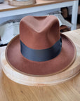 OLAV FEDORA | 50X BEAVER BLEND | COGNAC | SIZE 58, US 7 1/4