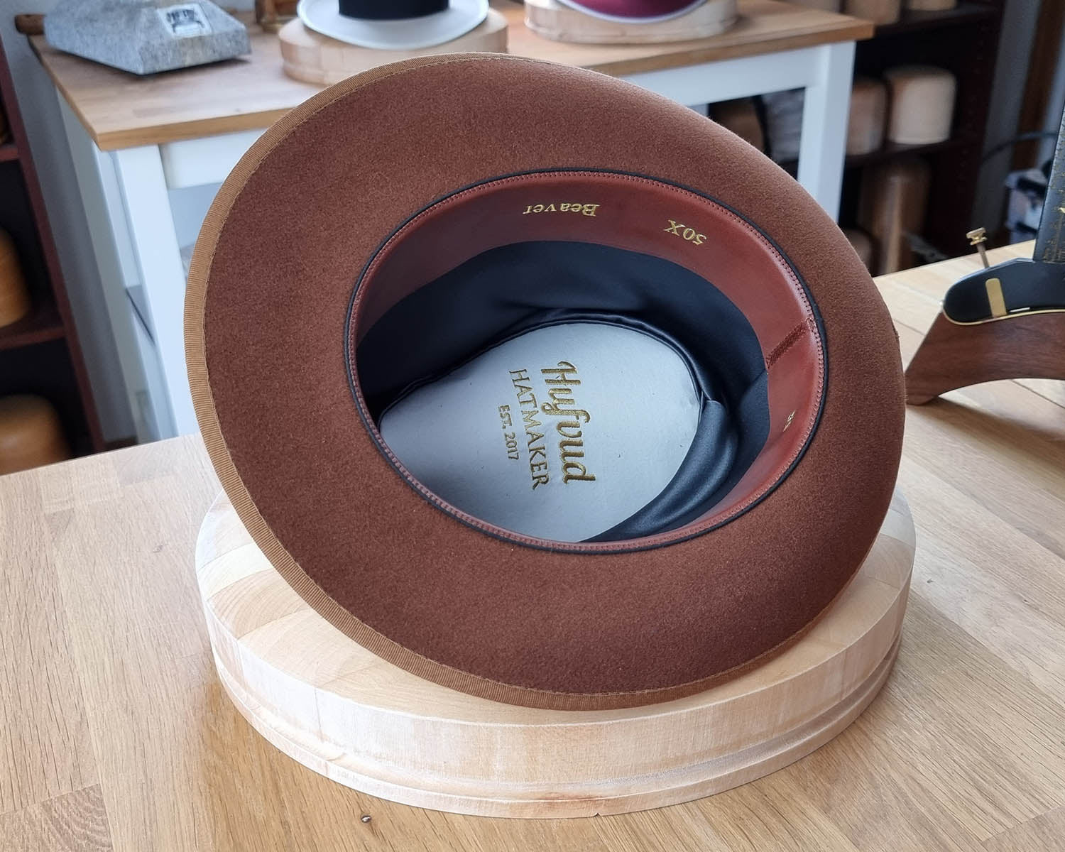 OLAV FEDORA | 50X BEAVER BLEND | COGNAC | SIZE 58, US 7 1/4