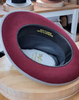 OLAV FEDORA | BURGUNDY | RABBIT & HARE DELUXE BLEND | SIZE 59, US 7 3/8