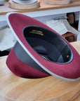 OLAV FEDORA | BURGUNDY | RABBIT & HARE DELUXE BLEND | SIZE 59, US 7 3/8
