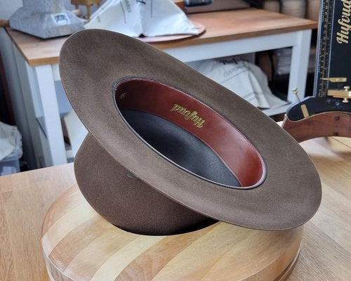 LEIFUR Lucky FEDORA | SABLE BROWN | 100X BEAVER | SIZE 58, US 7 1/4