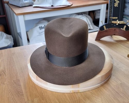 LEIFUR Lucky FEDORA | SABLE BROWN | 100X BEAVER | SIZE 58, US 7 1/4