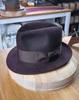 DILLINGER FEDORA | 50X BEAVER BLEND | OXBLOOD | SIZE 59, US 7 3/8