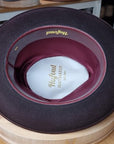 DILLINGER FEDORA | 50X BEAVER BLEND | OXBLOOD | SIZE 59, US 7 3/8