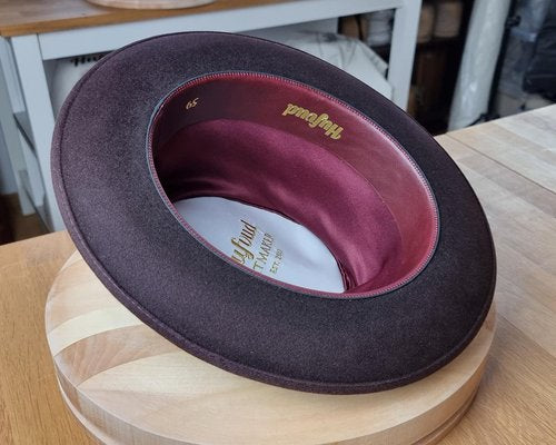 DILLINGER FEDORA | 50X BEAVER BLEND | OXBLOOD | SIZE 59, US 7 3/8