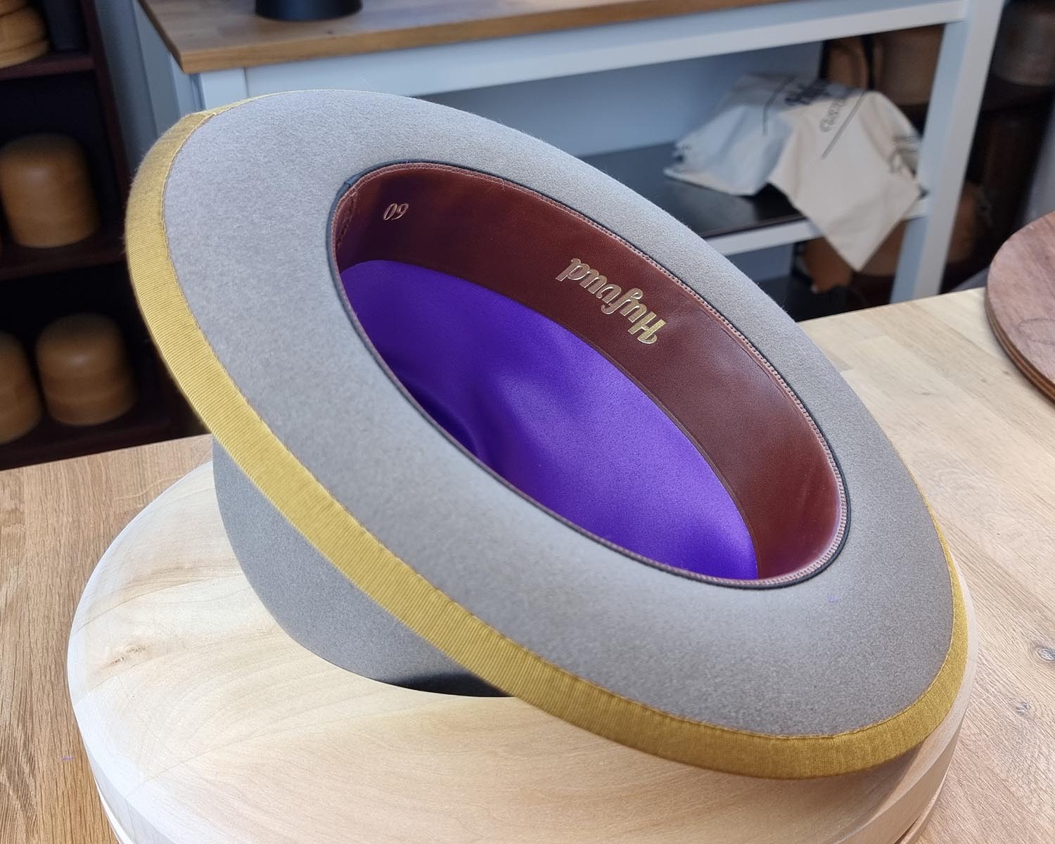 OLAV FEDORA | STONE | RABBIT & HARE DELUXE FELT | SIZE 60, US 7 1/2