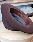 OLAV FEDORA | DARK BROWN RUST | RABBIT & HARE DELUXE BLEND | SIZE 58, US 7 1/4