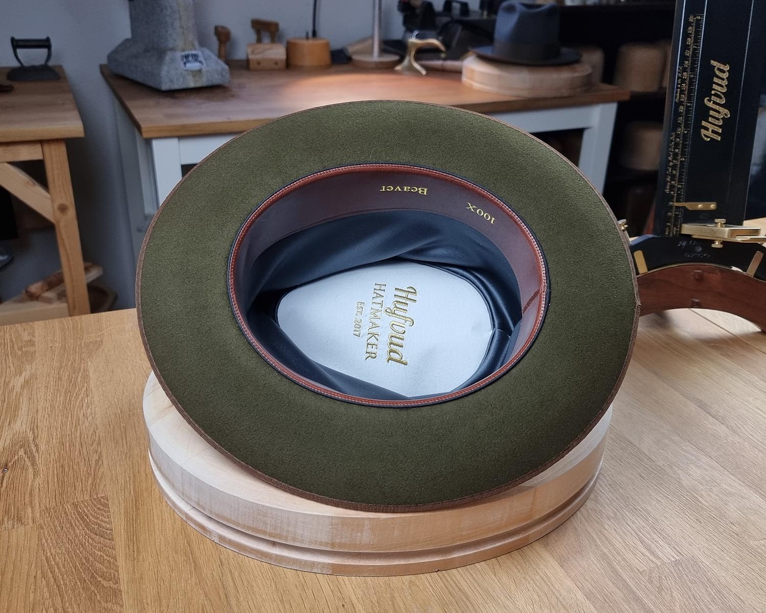 NEW STYLE | MOSS GREEN | 100X BEAVER | SIZE 59, US 7 3/8