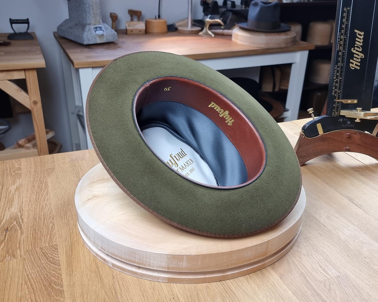 NEW STYLE | MOSS GREEN | 100X BEAVER | SIZE 59, US 7 3/8