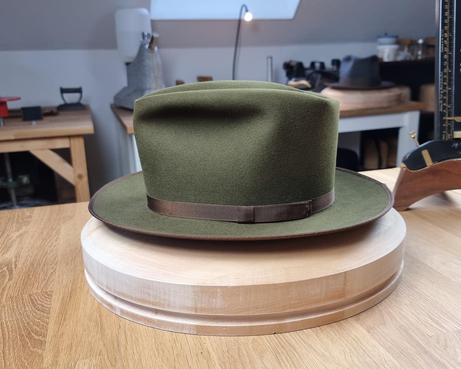 NEW STYLE | MOSS GREEN | 100X BEAVER | SIZE 59, US 7 3/8