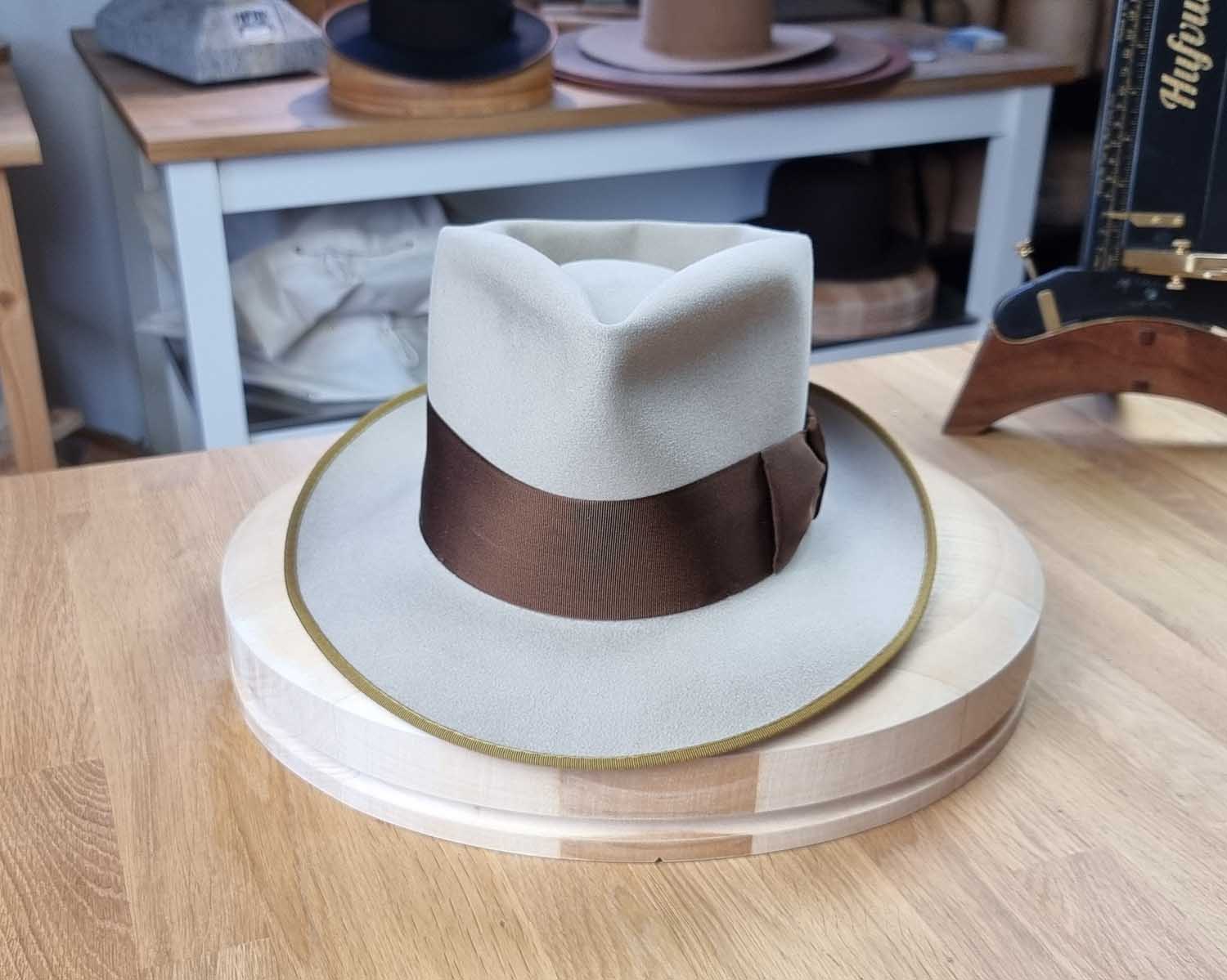 BOGART FEDORA | SILVERBELLY| 100X BEAVER | SIZE 57, US 7 1/8