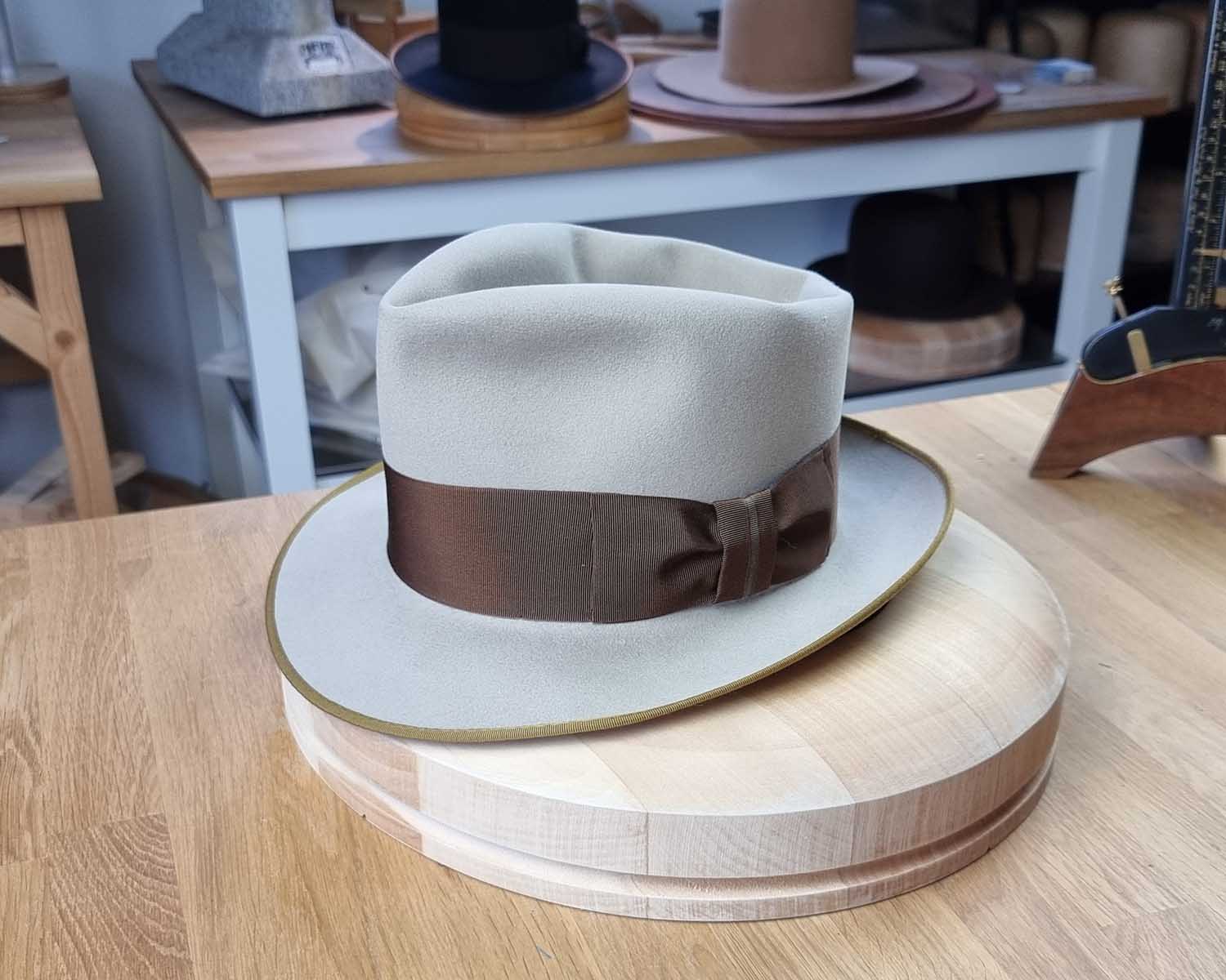 BOGART FEDORA | SILVERBELLY| 100X BEAVER | SIZE 57, US 7 1/8