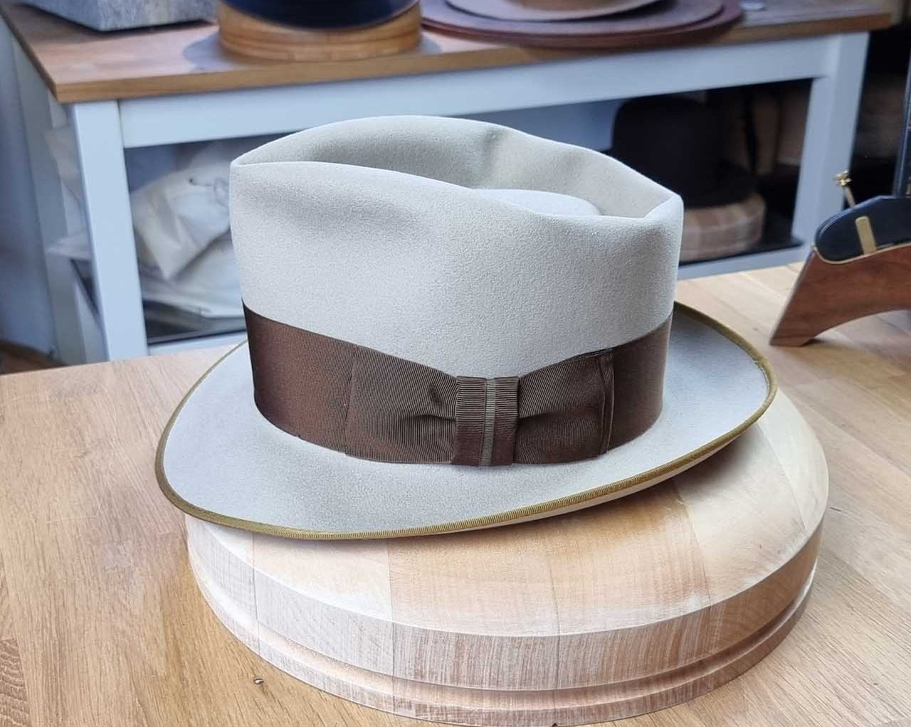BOGART FEDORA | SILVERBELLY| 100X BEAVER | SIZE 57, US 7 1/8