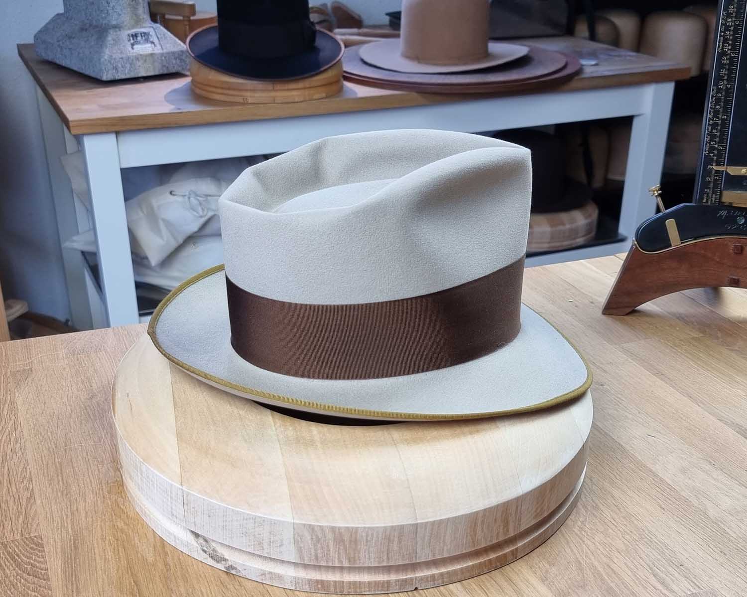 BOGART FEDORA | SILVERBELLY| 100X BEAVER | SIZE 57, US 7 1/8