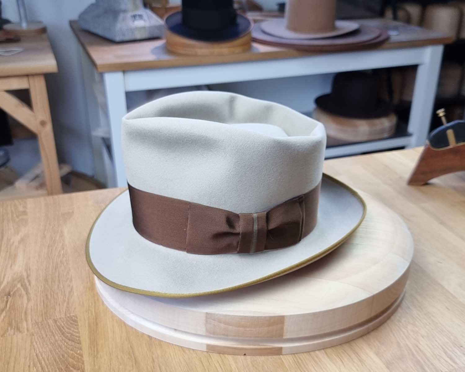 BOGART FEDORA | SILVERBELLY| 100X BEAVER | SIZE 57, US 7 1/8