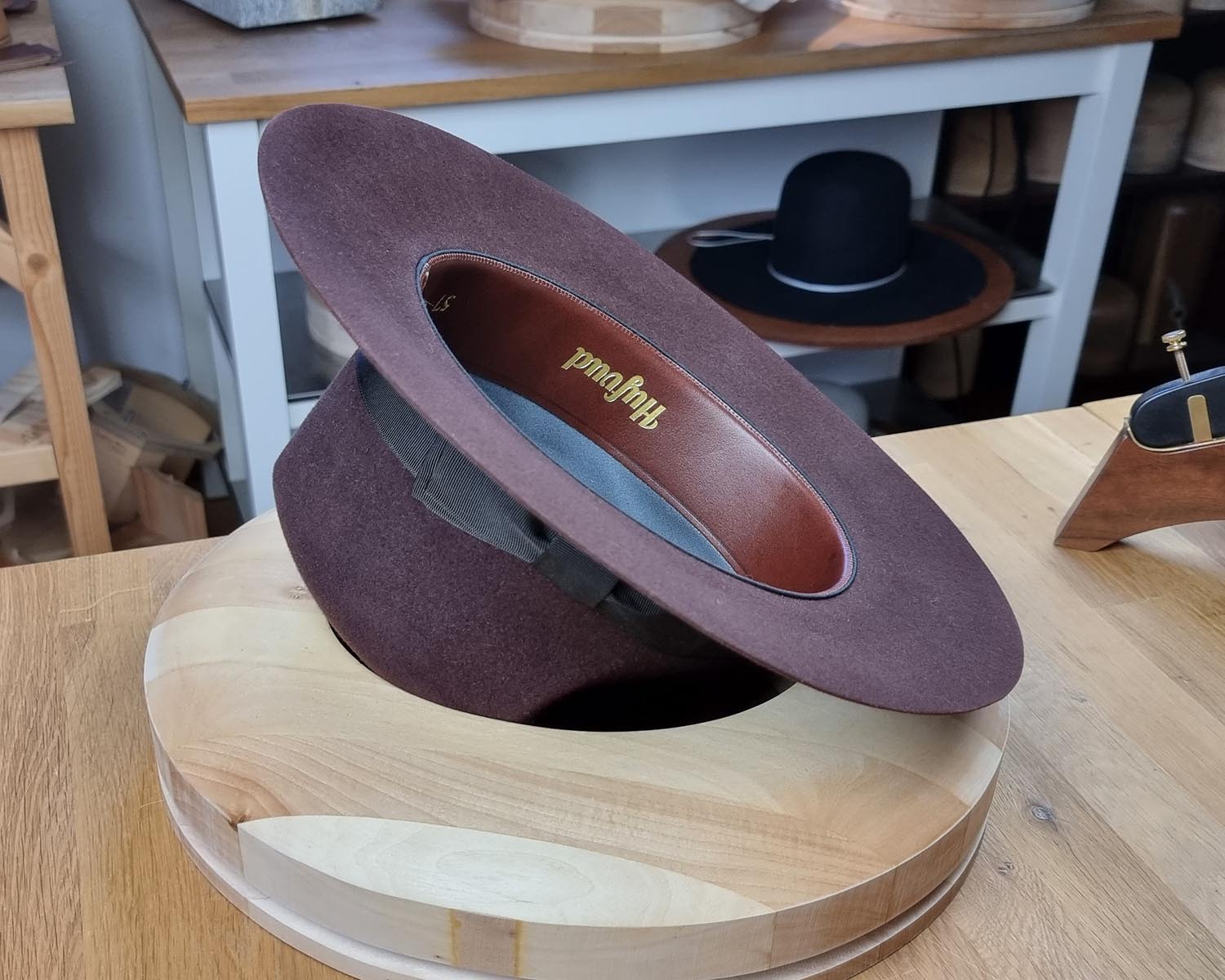 LEIFUR FEDORA | DARK BROWN RUST | RABBIT & HARE DELUXE BLEND | SIZE 57, US 7 1/8