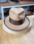 CAGNEY FEDORA | CAMEL COLOR | RABBIT BLEND | SIZE 60, US 7 1/2