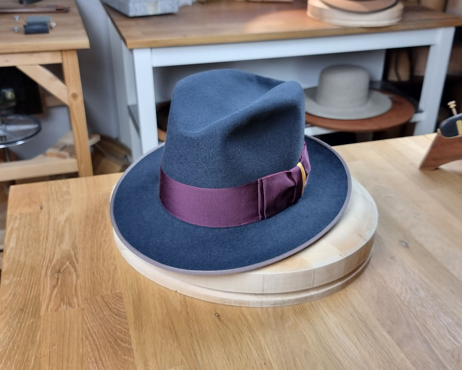 OLAV FEDORA | STEEL | 50X BEAVER BLEND | SIZE 61, US 7 5/8