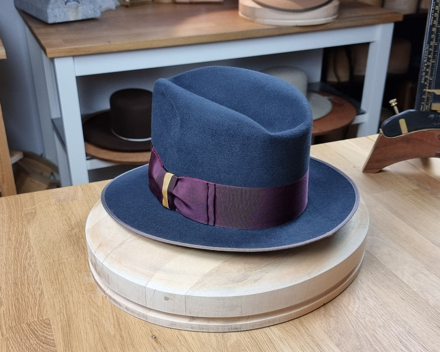 OLAV FEDORA | STEEL | 50X BEAVER BLEND | SIZE 61, US 7 5/8