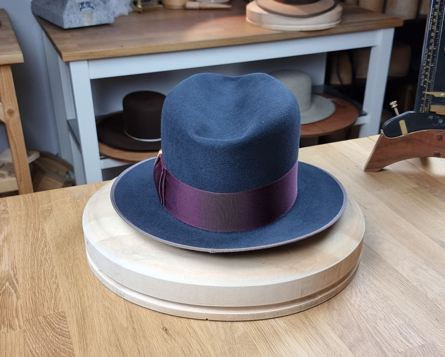 OLAV FEDORA | STEEL | 50X BEAVER BLEND | SIZE 61, US 7 5/8
