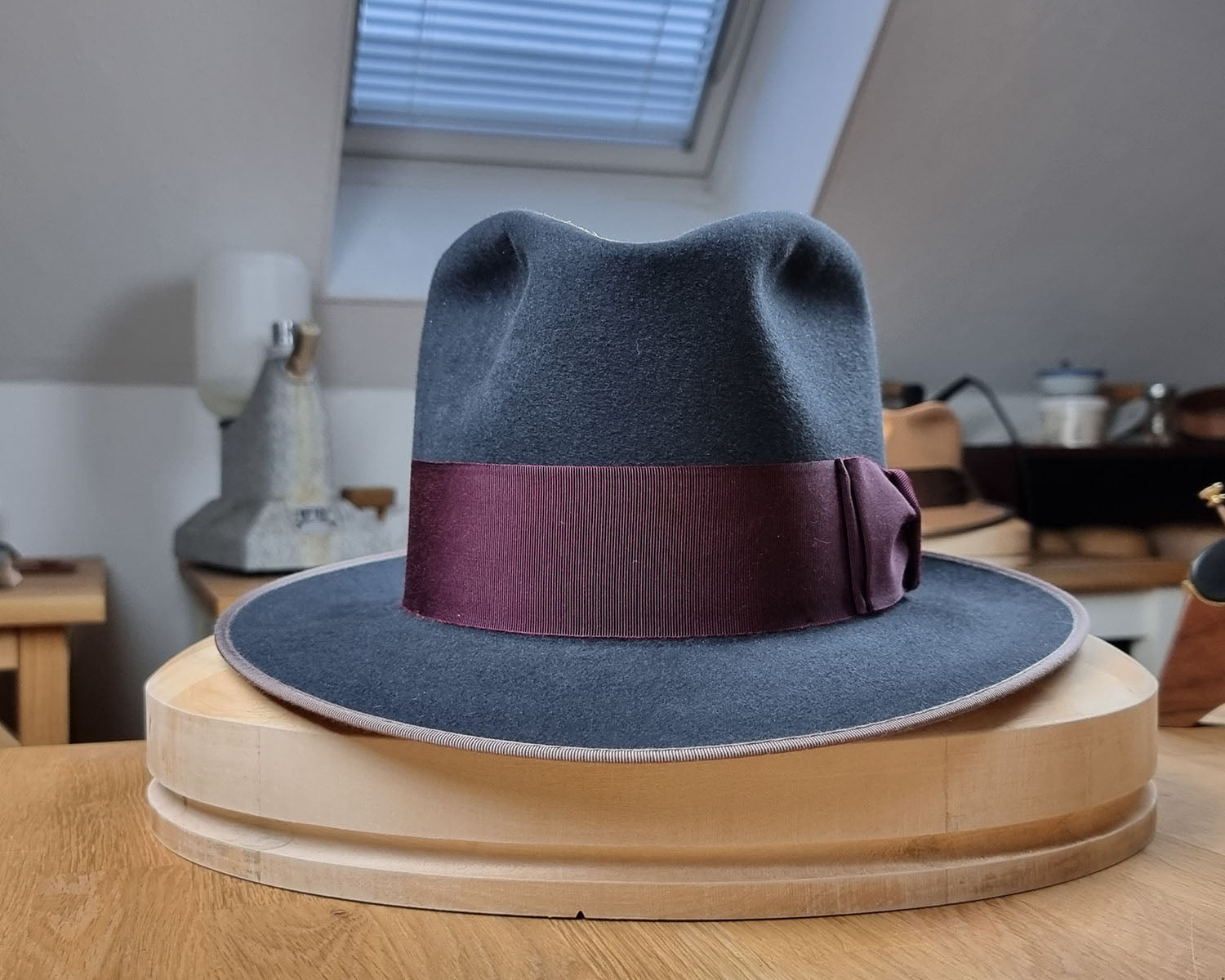 OLAV FEDORA | STEEL | 50X BEAVER BLEND | SIZE 61, US 7 5/8