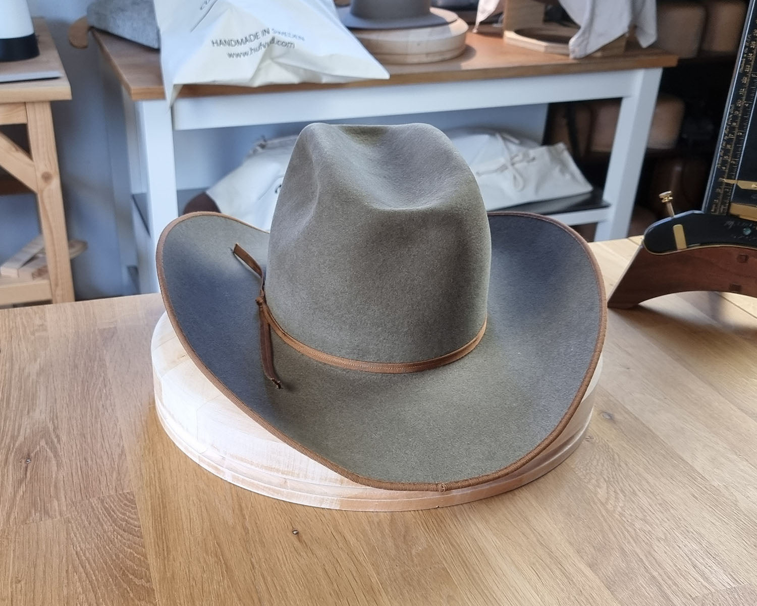 WESTERN HUFVUD HAT | RABBIT BLEND FELT | PECAN | SIZE 59, US 7 3/8