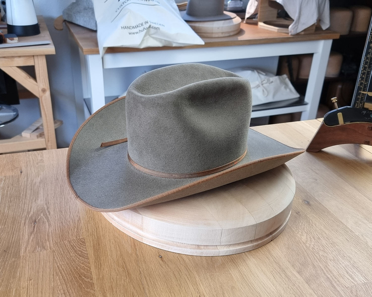 WESTERN HUFVUD HAT | RABBIT BLEND FELT | PECAN | SIZE 59, US 7 3/8