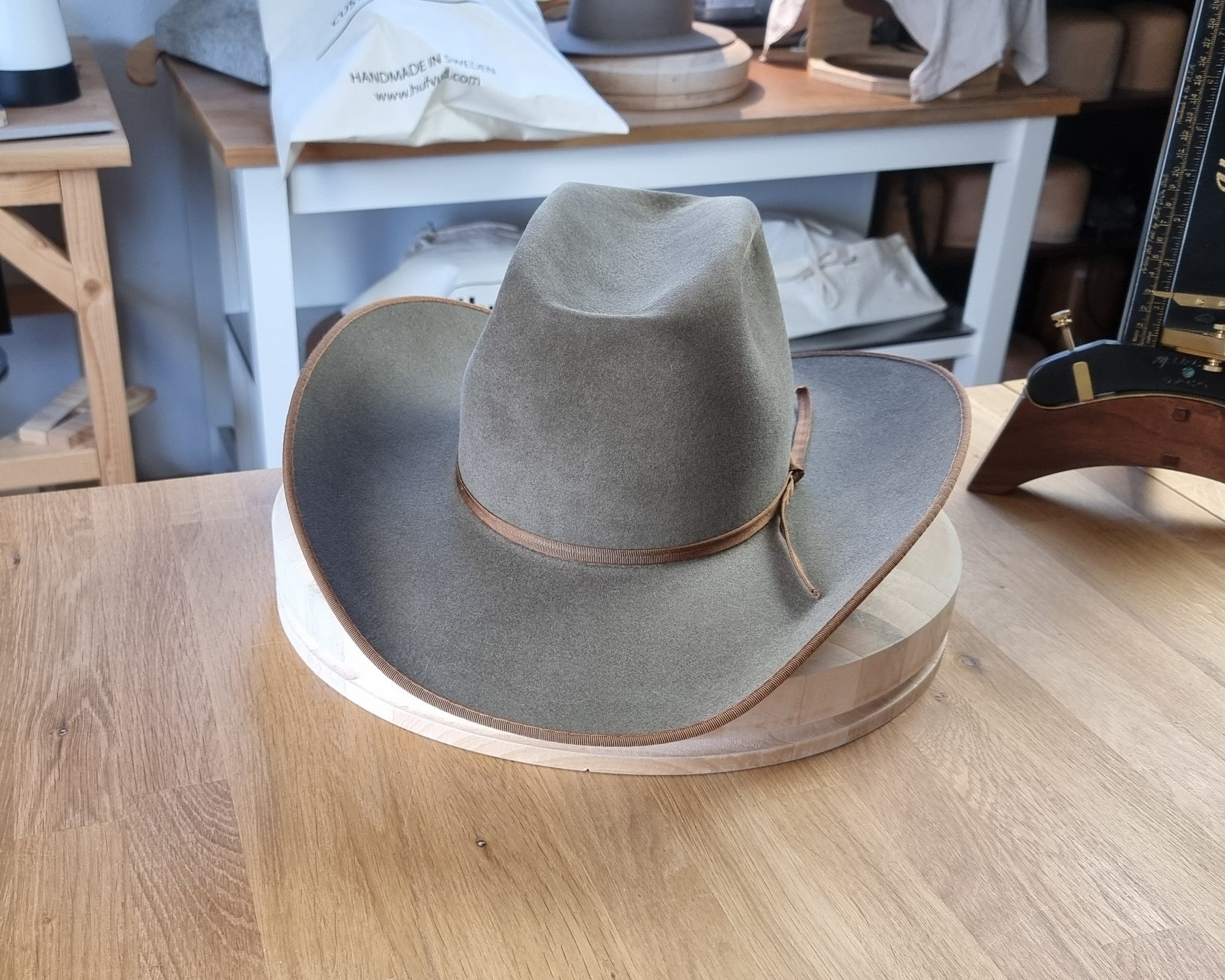 WESTERN HUFVUD HAT | RABBIT BLEND FELT | PECAN | SIZE 59, US 7 3/8