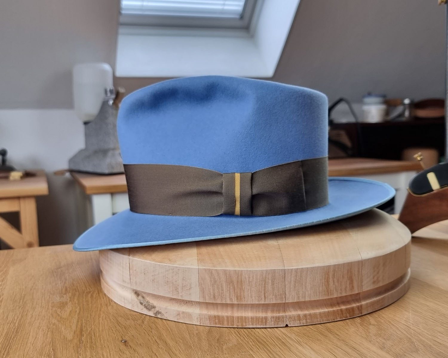 RAGNAR FEDORA | MAJESTIC BLUE | 50X BEAVER BLEND | SIZE 60, US 7 1/2