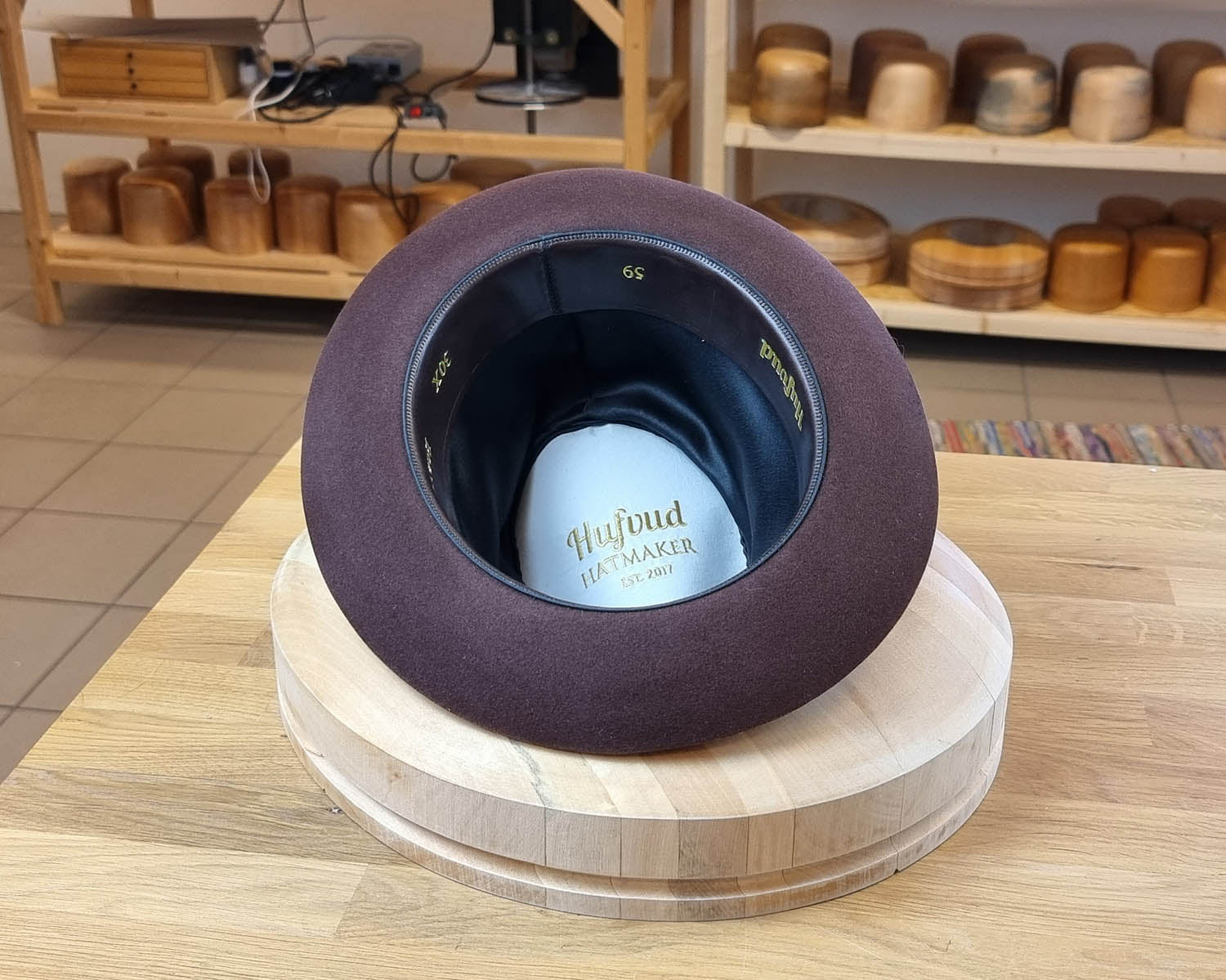 1930s FEDORA | DARK RUST BROWN COLOR | 30X BEAVER BLEND | SIZE 59, US 7 3/8