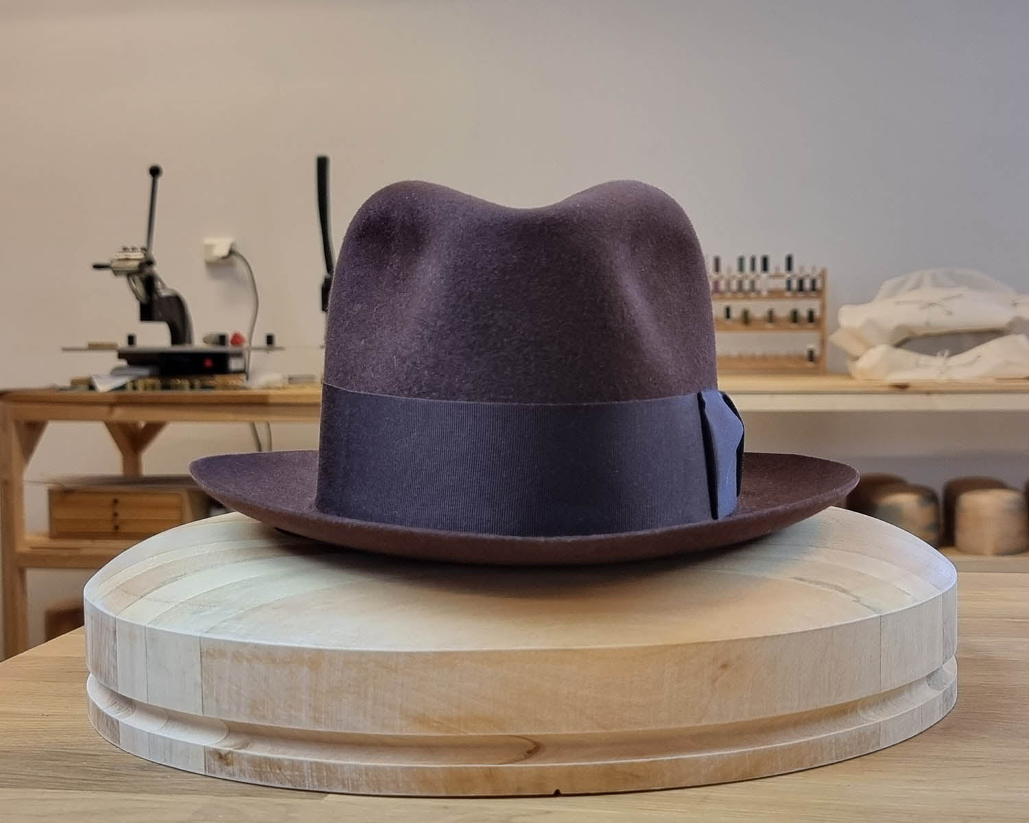 1930s FEDORA | DARK RUST BROWN COLOR | 30X BEAVER BLEND | SIZE 59, US 7 3/8